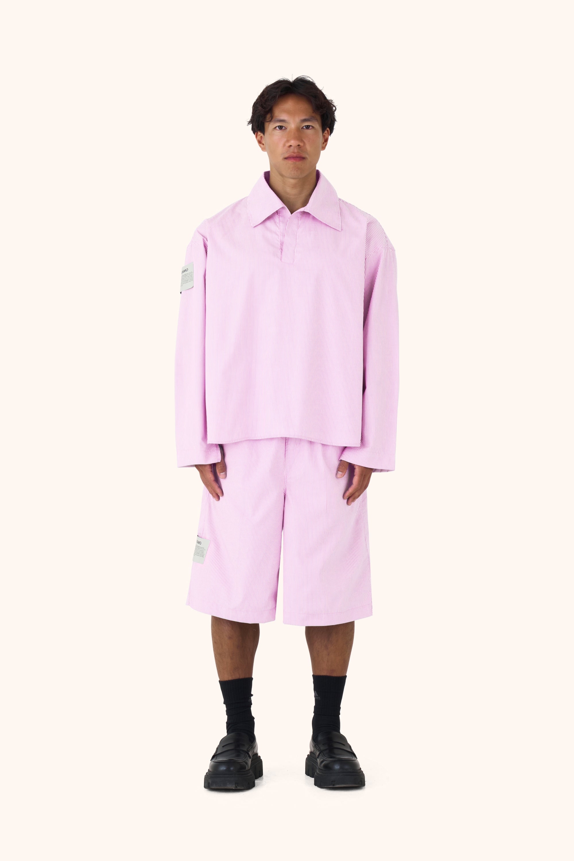 Nara Gum Pinstripe Polo