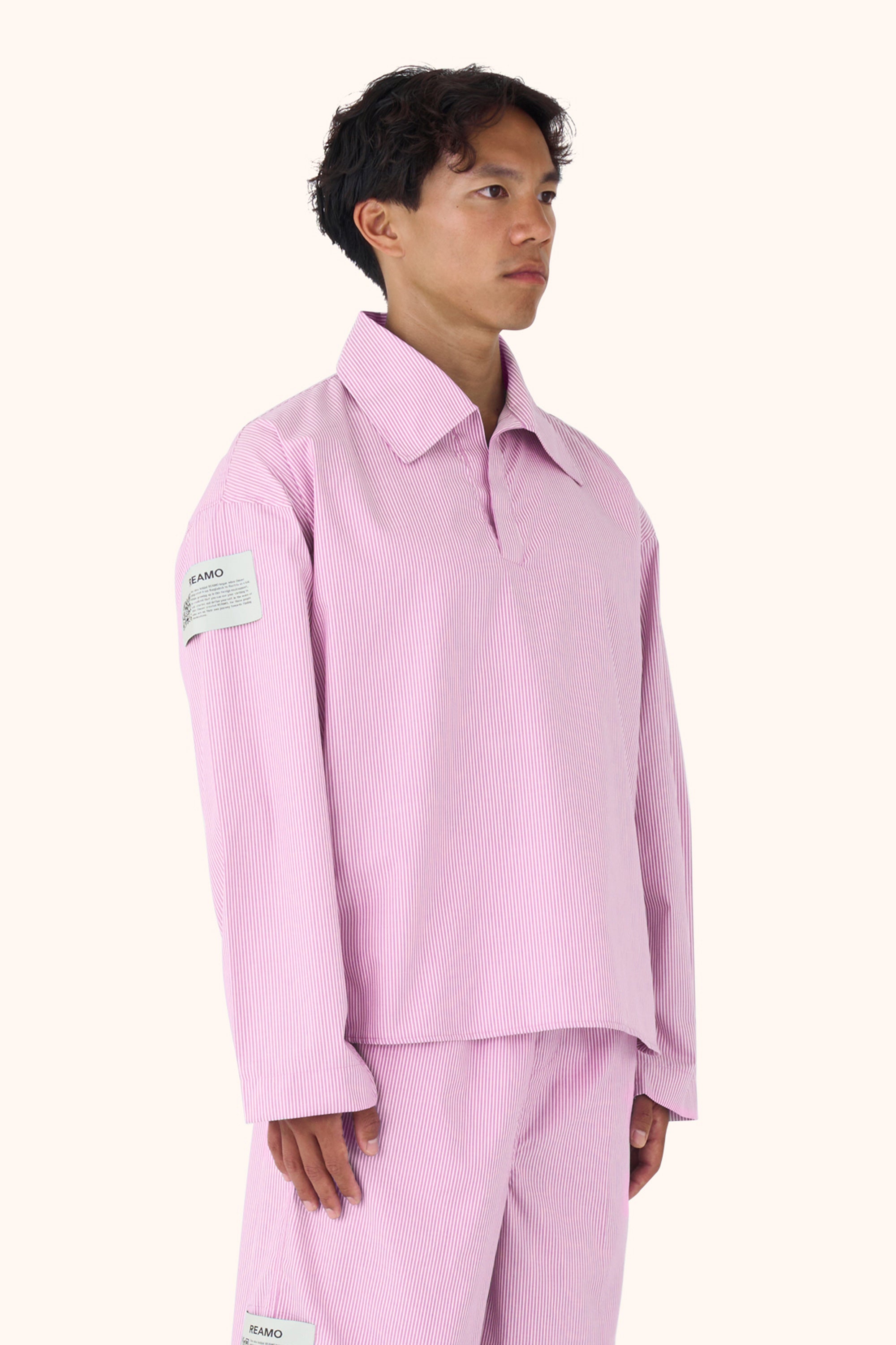 Nara Gum Pinstripe Polo