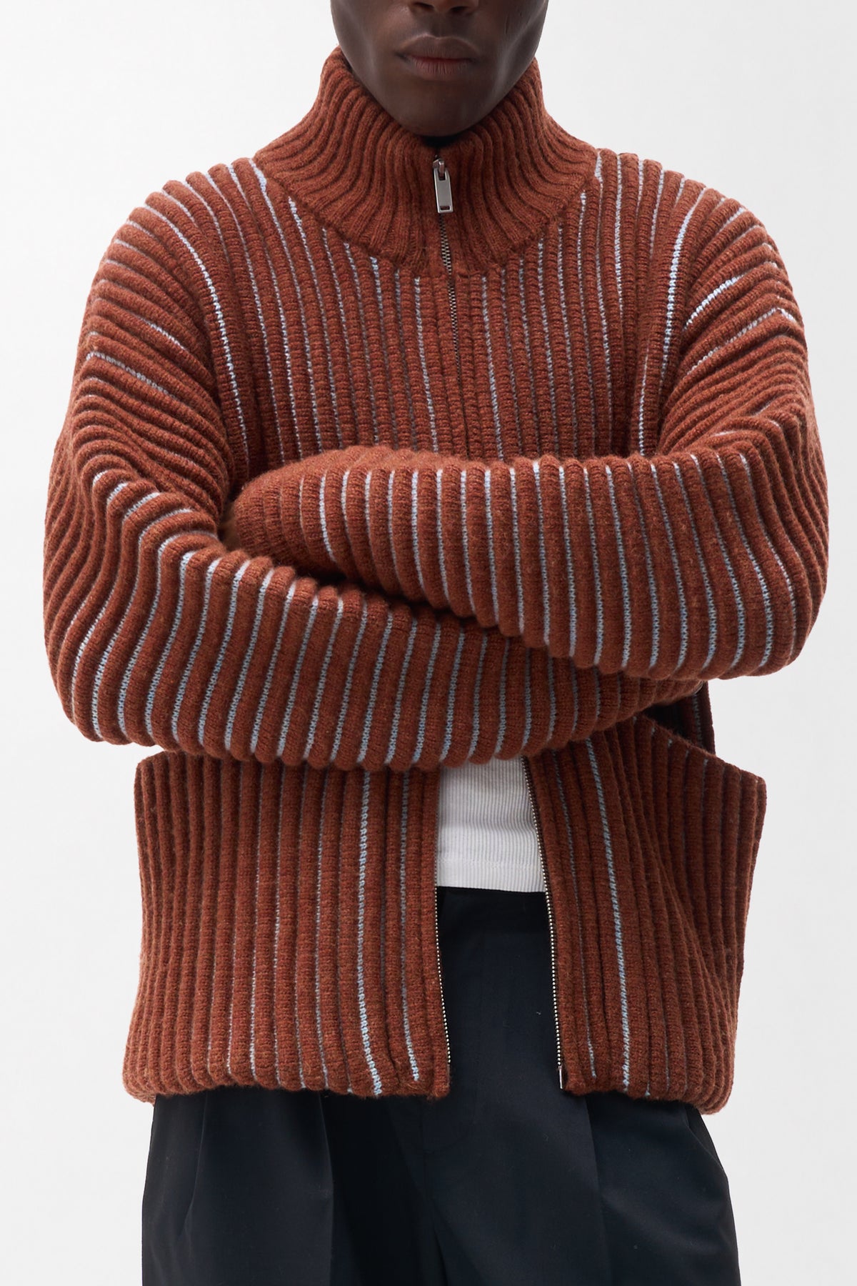 NIROB WOOL KNIT ZIPPER for men by REAMO – image 4 of 8