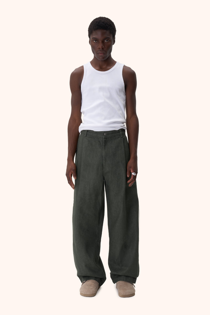 Dua Olive Green Trousers – REAMO Vienna, image 2