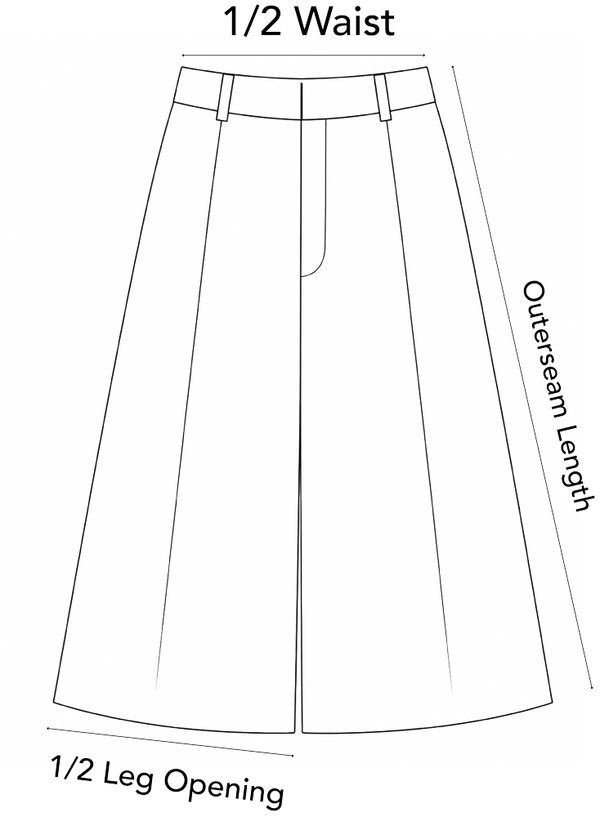 Garment measurements diagram