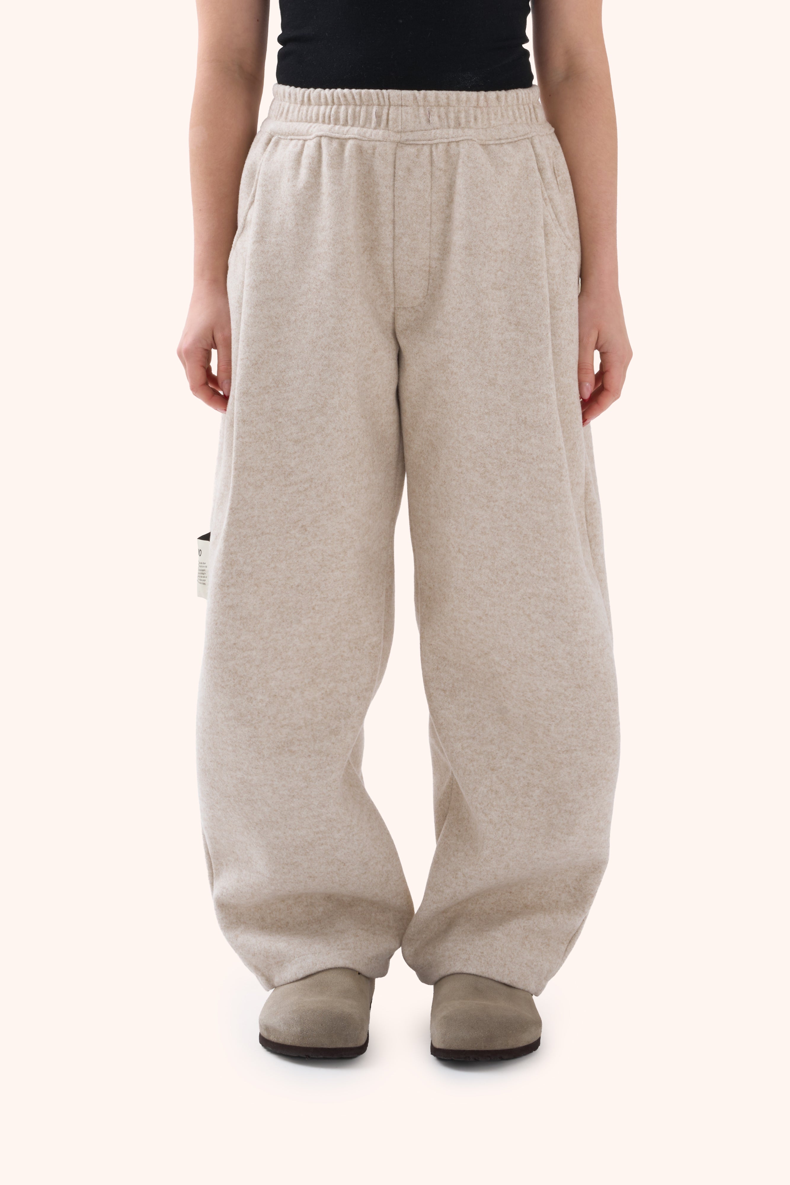 Sha Pleated Sandstone Trousers