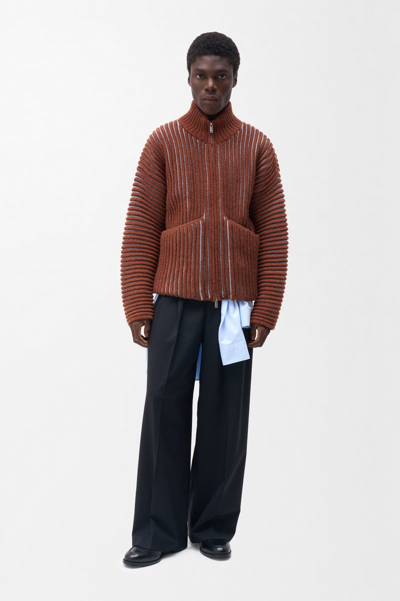 NIROB WOOL KNIT ZIPPER for men by REAMO – image 1 of 8