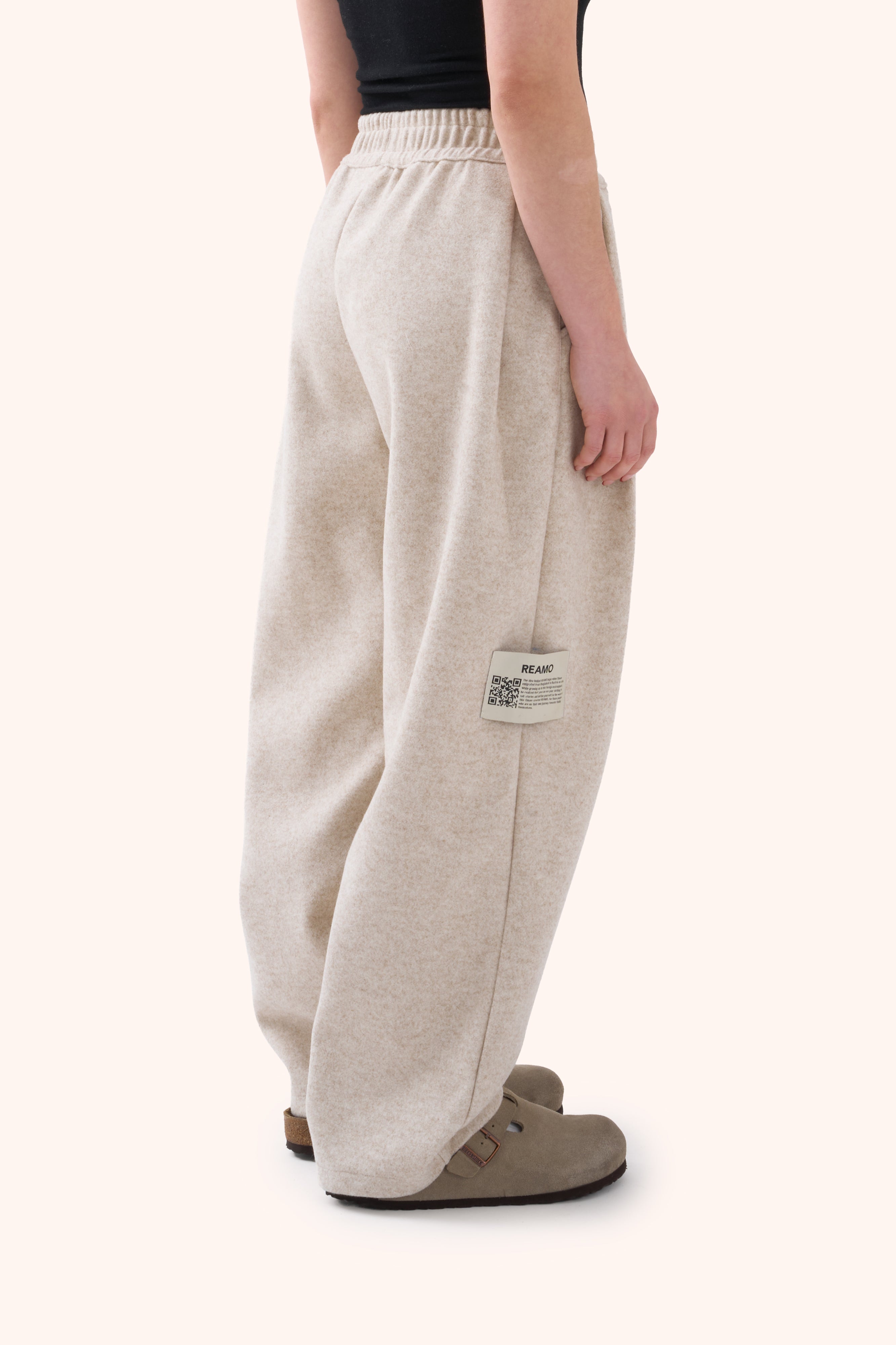 Sha Pleated Sandstone Trousers