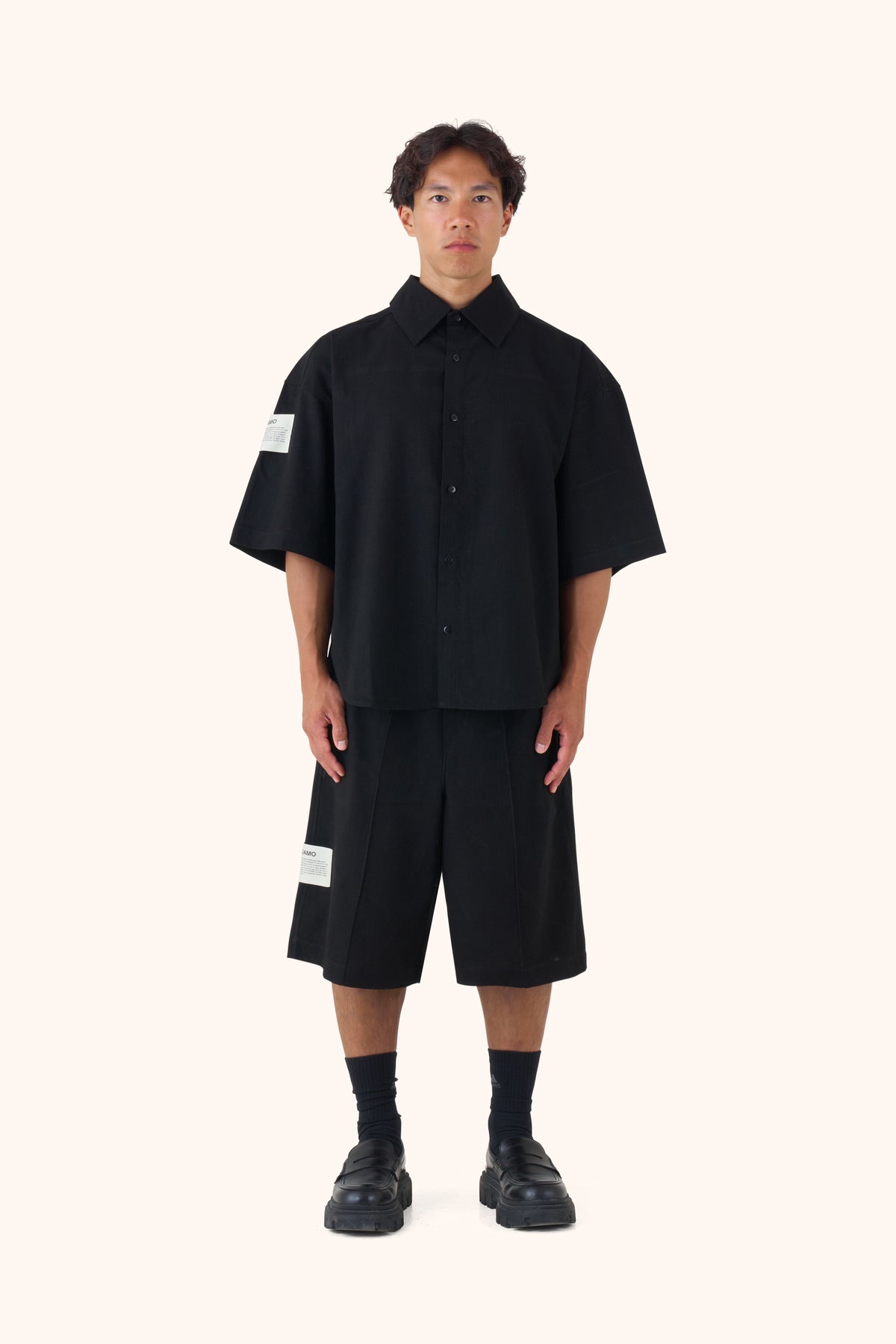 Shula Midnight Linen Jorts