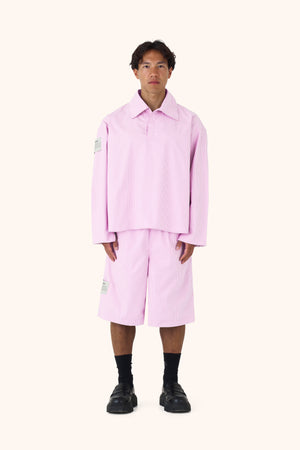 Shula Gum Pinstripe Jorts