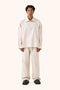 Sha Sandstone Linen Trousers