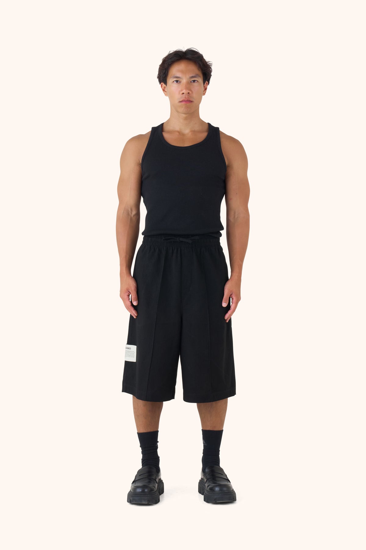 Shula Midnight Linen Jorts