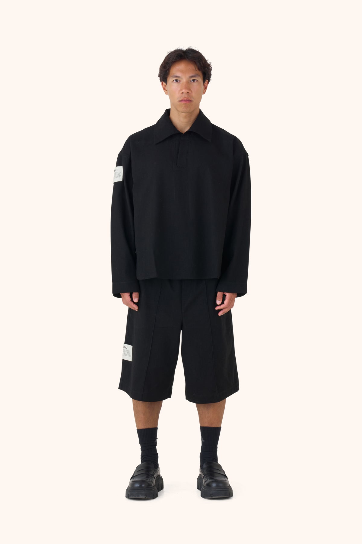 Shula Midnight Linen Jorts