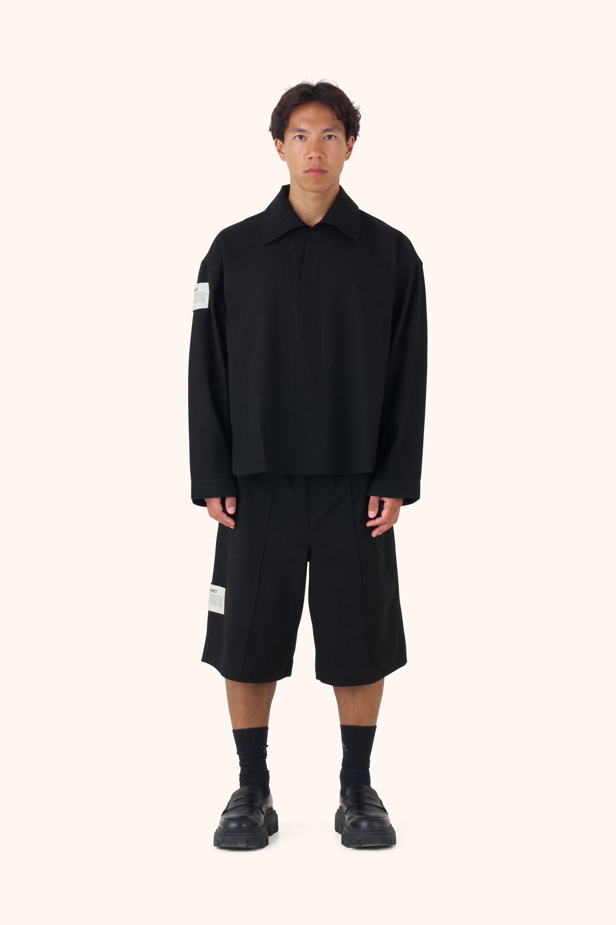 Shula Midnight Linen Jorts