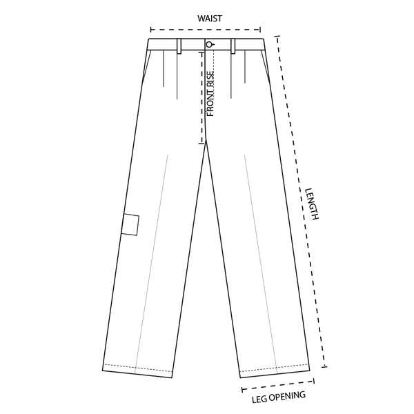 Garment measurements diagram