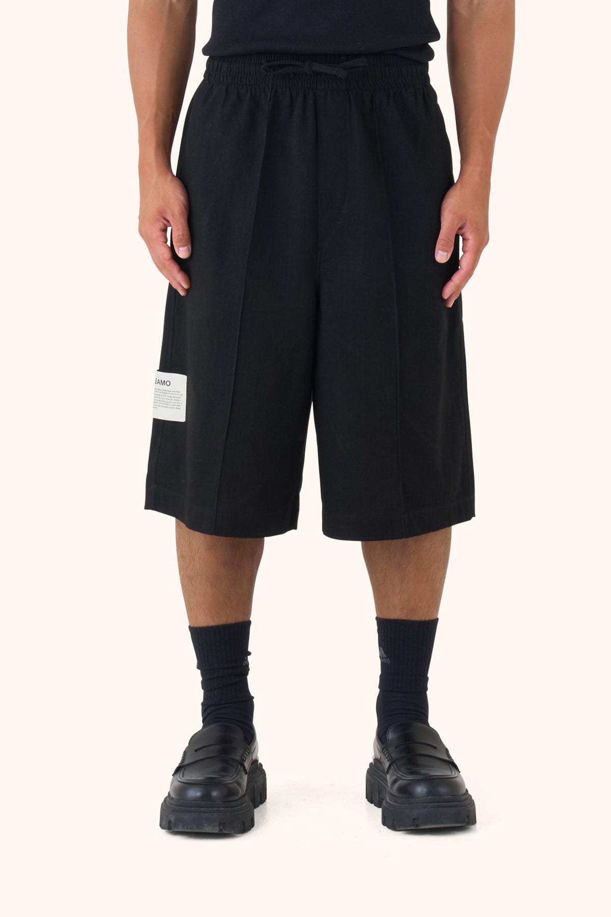 Shula Midnight Linen Jorts – REAMO Vienna, image 1