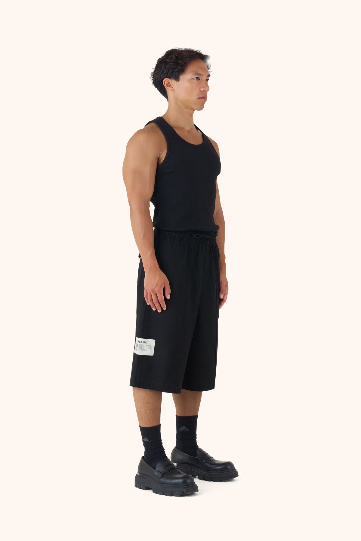 Shula Midnight Linen Jorts
