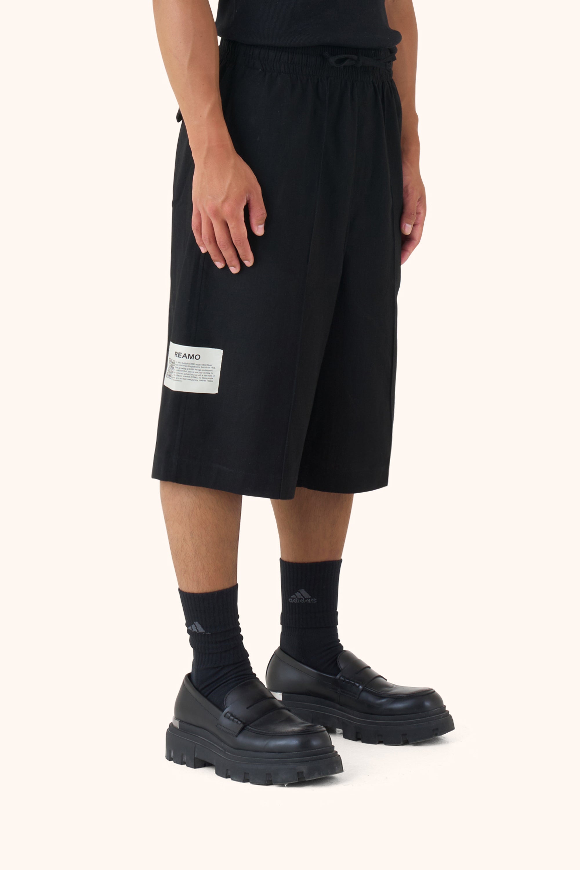 Shula Midnight Linen Jorts