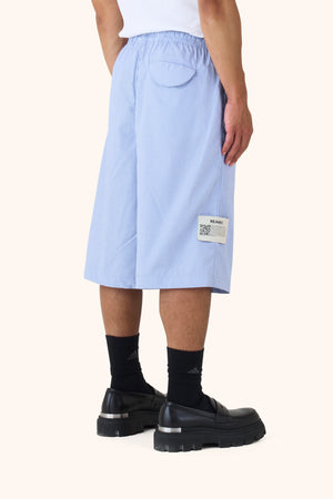 Shula Blue Pinstripe Jorts