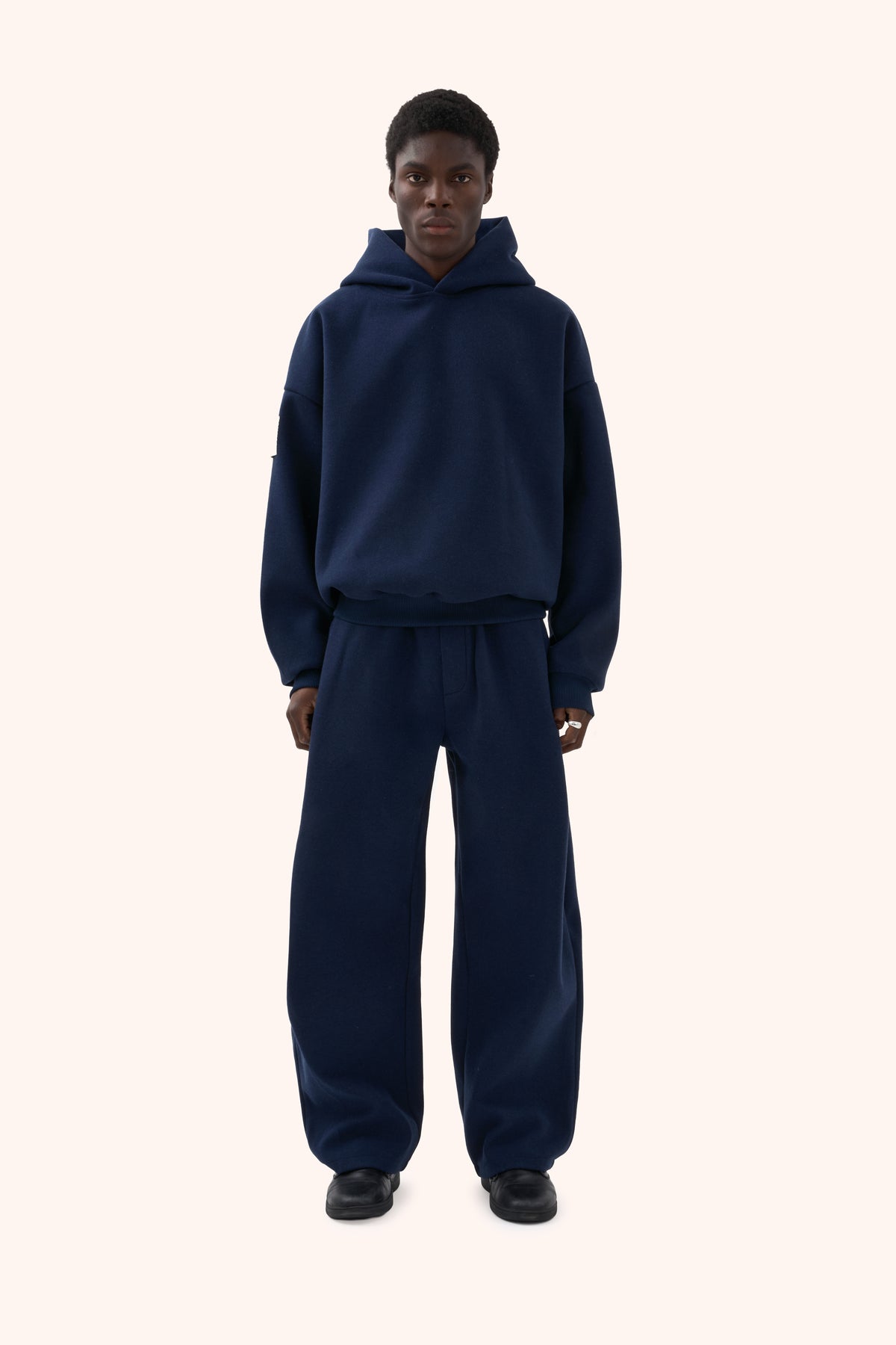 Asha Navy Hoodie – REAMO Vienna, image 1