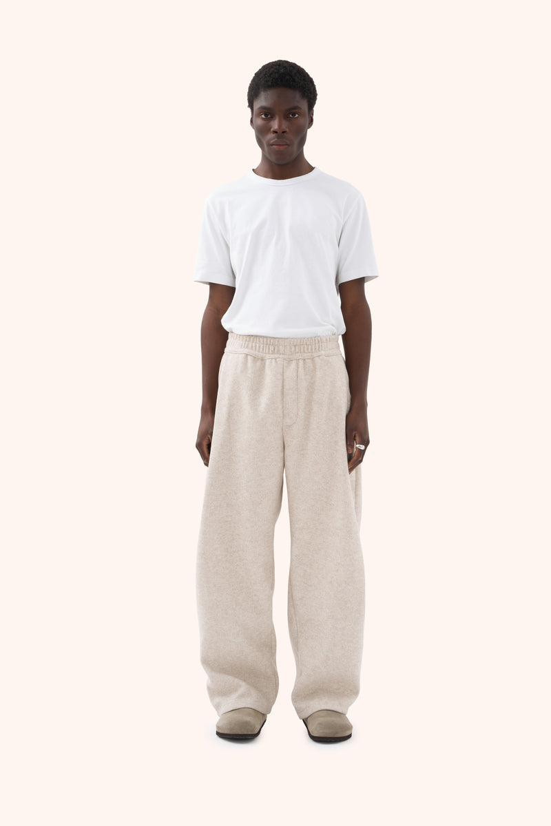 Sha Pleated Sandstone Trousers – REAMO Vienna, image 1
