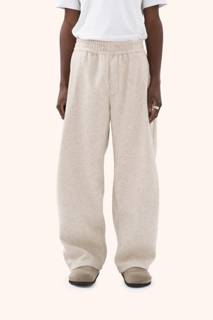 Sha Pleated Sandstone Trousers