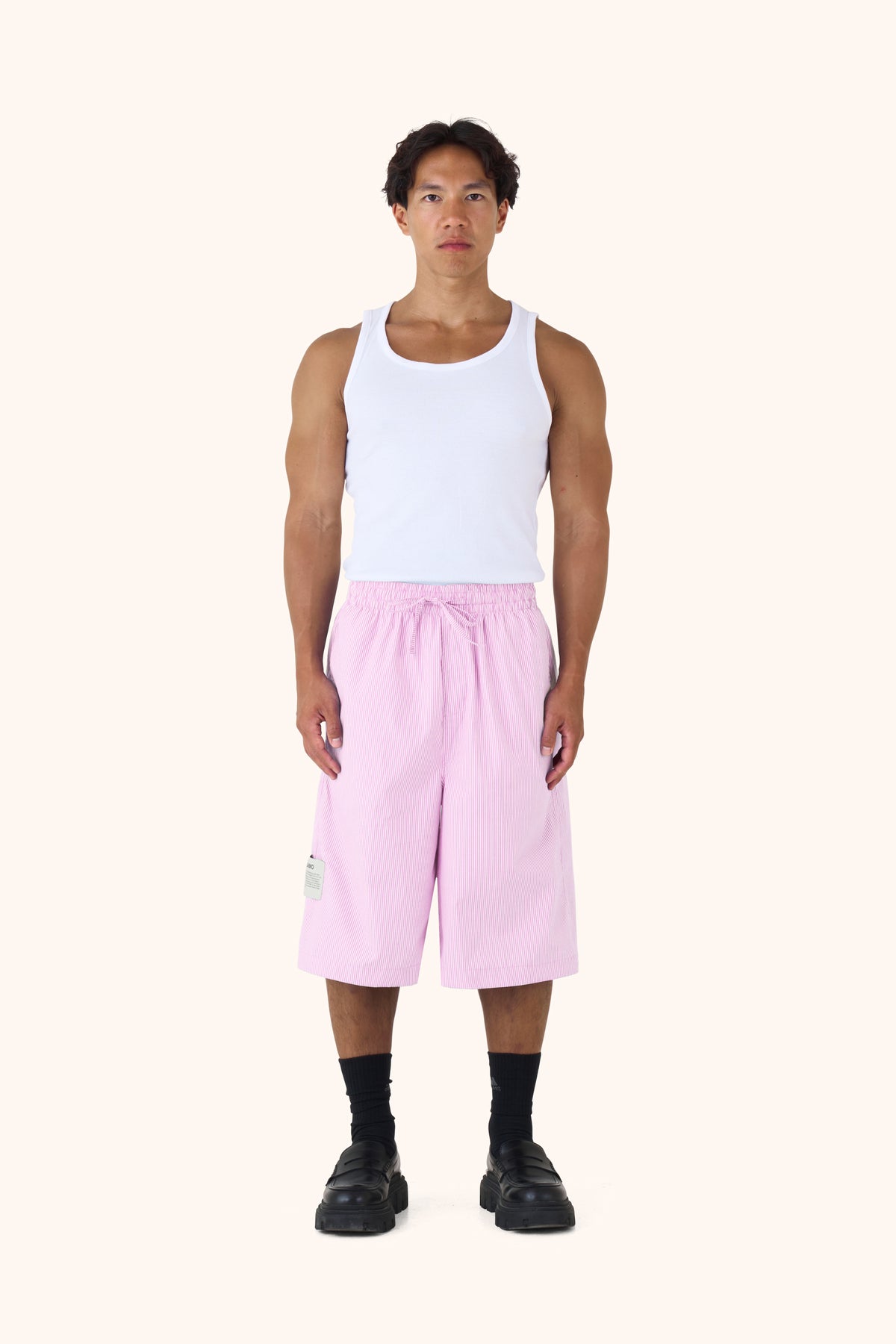 Shula Gum Pinstripe Jorts