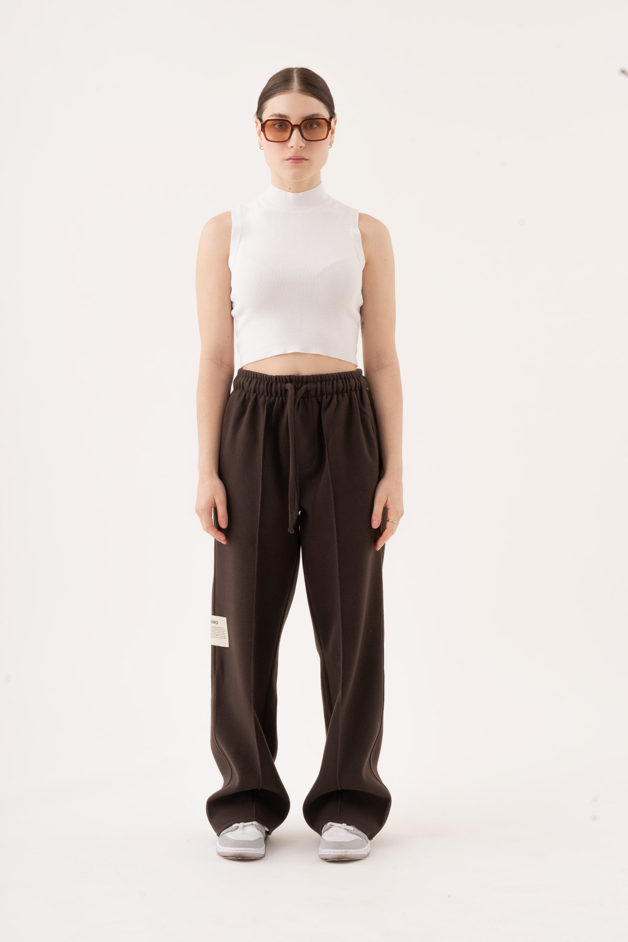 Sha Mud-Brown Trousers