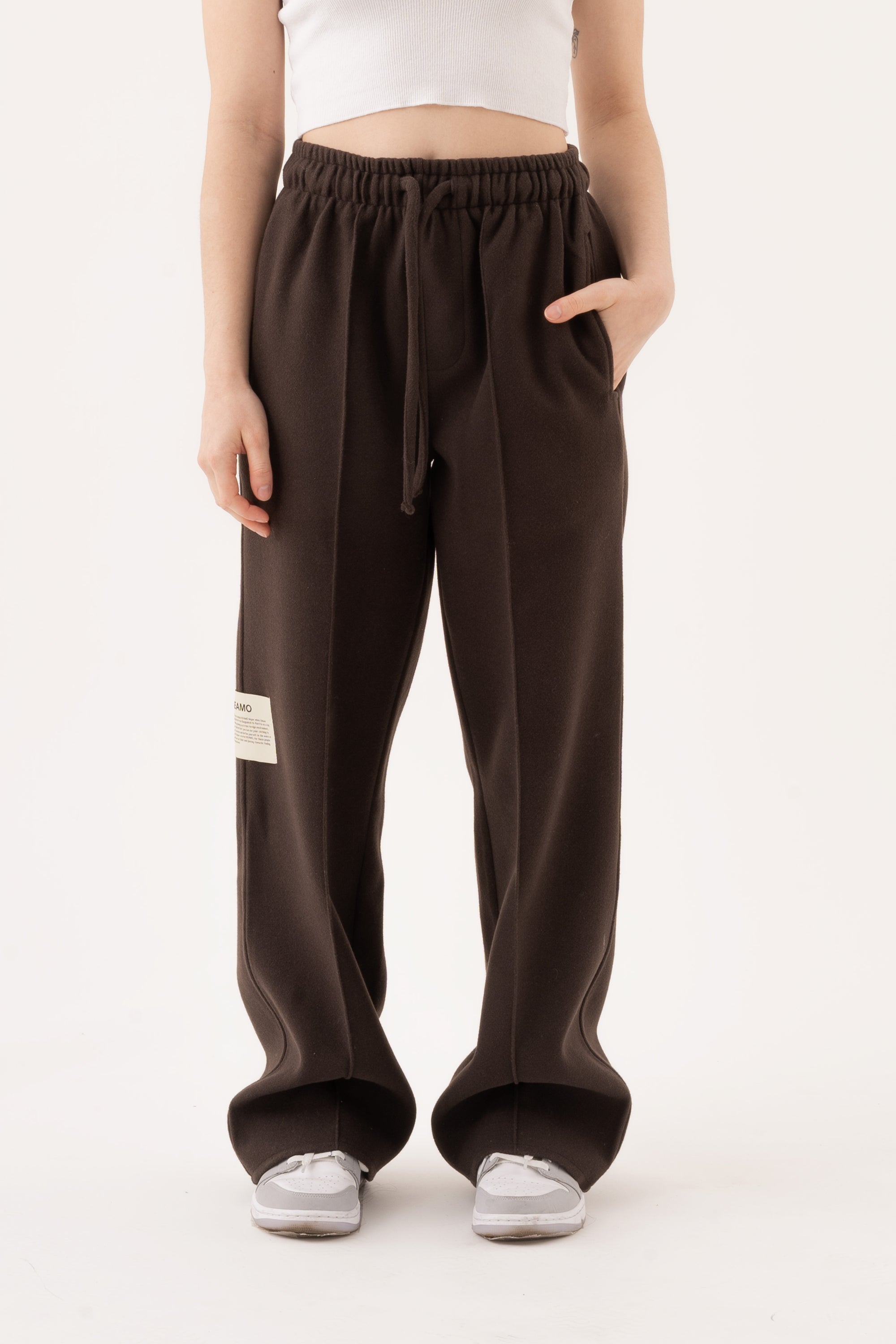Sha Mud-Brown Trousers