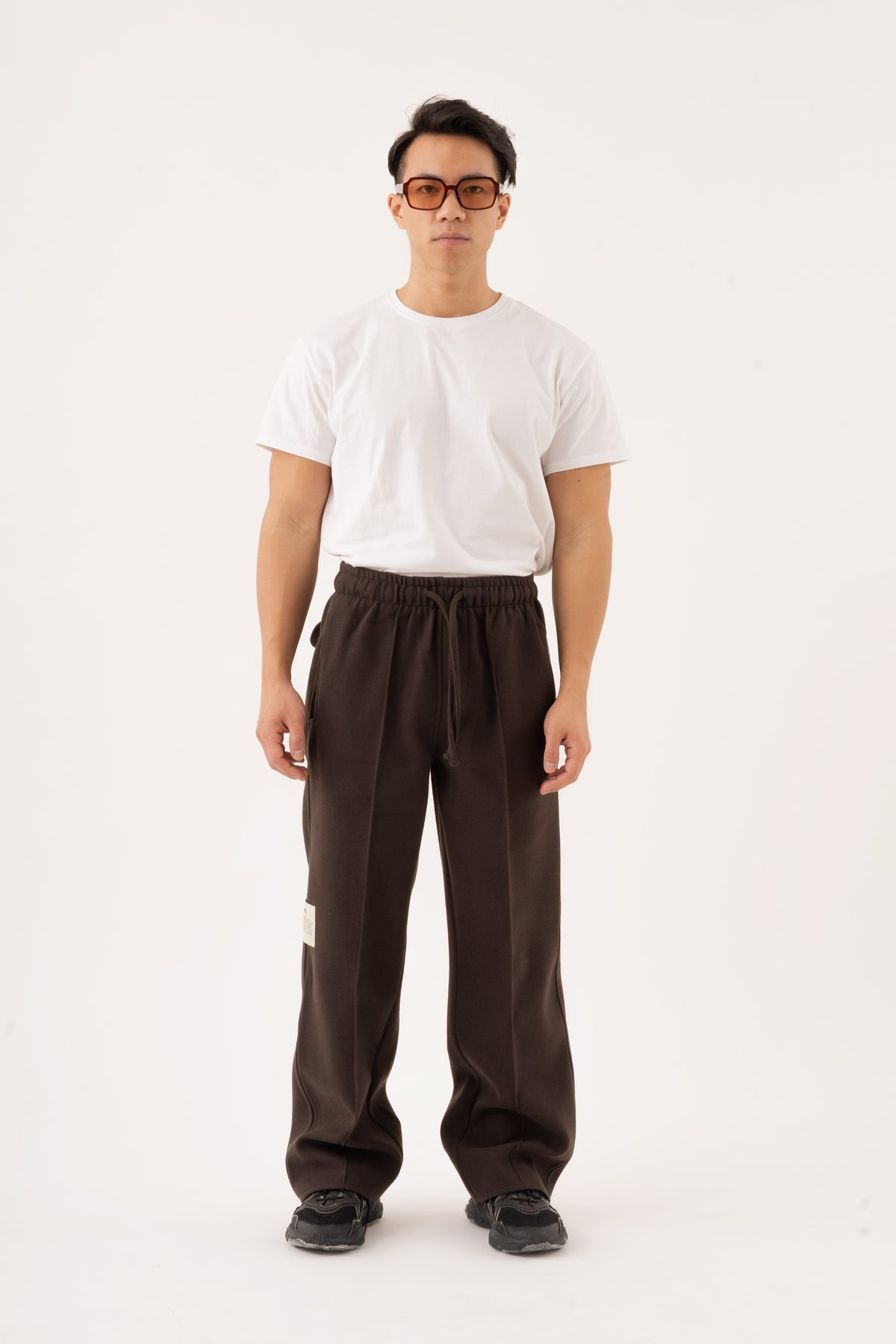 Sha Mud-Brown Trousers