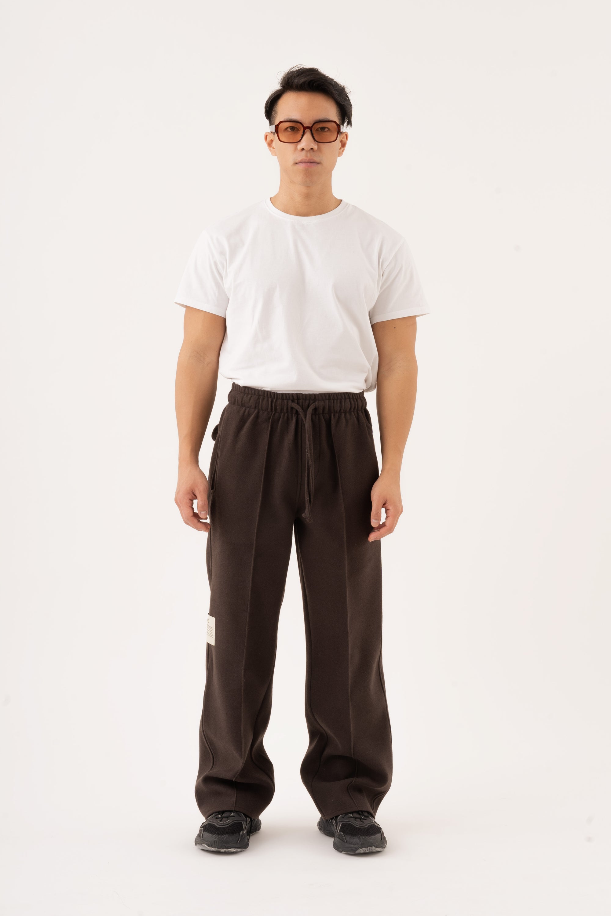 Sha Mud-Brown Trousers